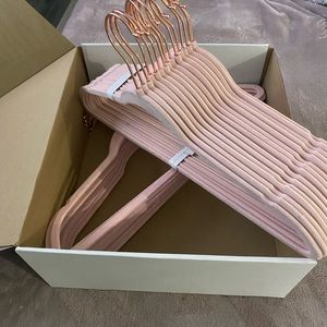 ****SOLD**** Light pink with gold velvet hangers